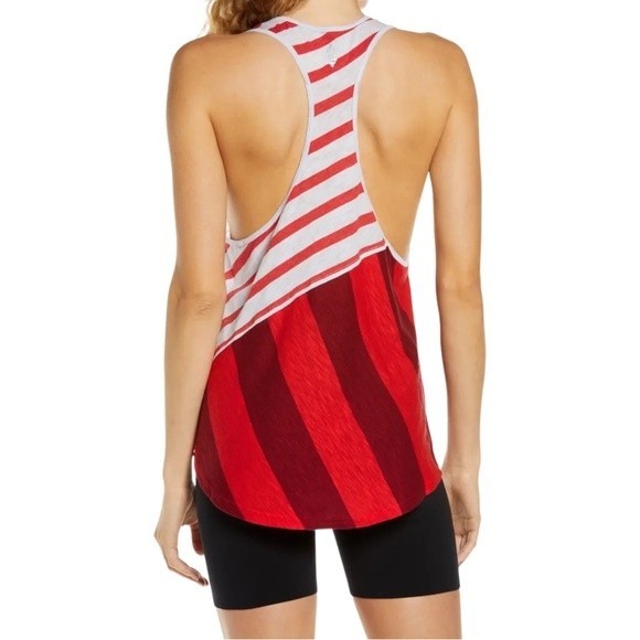 Free People Keep Rolling Racerback Tank Watermelon Wedge Combo Womens Size Small - Picture 6 of 15